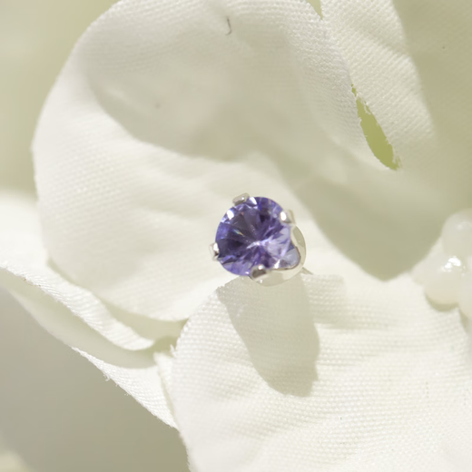 GEM STONE KING 1.25 carat 5mm tanzanite earrings 925 silver colored gemstone earrings for women exquisite classic earrings for women