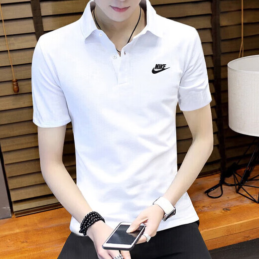 Nike (Nike) Top 25 à manches courtes 25 Été Nouveau revers respirant confortable Purton Business Polo Sports et T-shirt décontracté FN3895-100 / Recommandation principale S