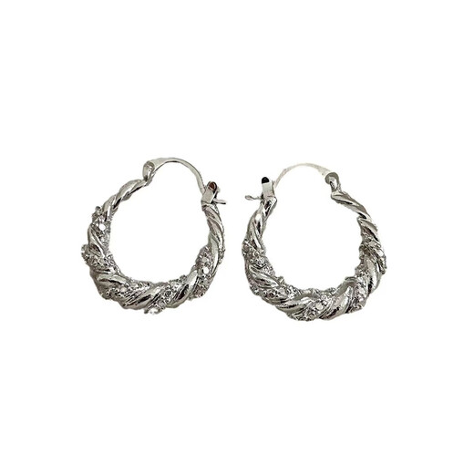 Nianfu S925 Silver Needle High-end Starry Gypsophila Earrings Earrings for Women Versatile Temperament Wrapping and Exaggerated Mid-Autumn Festival Gifts for Girls Starry Gypsophila Earrings S925 Silver Needles