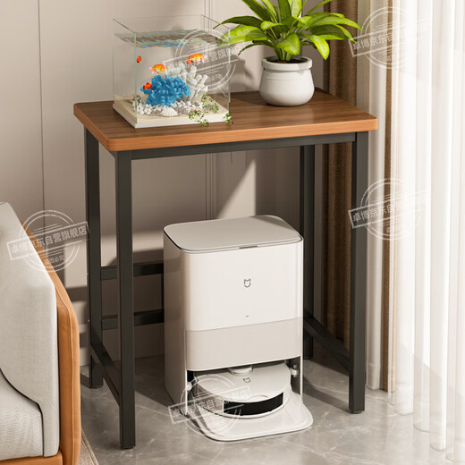 Zhuobo computer desk home desk study table small table bedside table coffee table table BZ51 walnut color 60*40cm