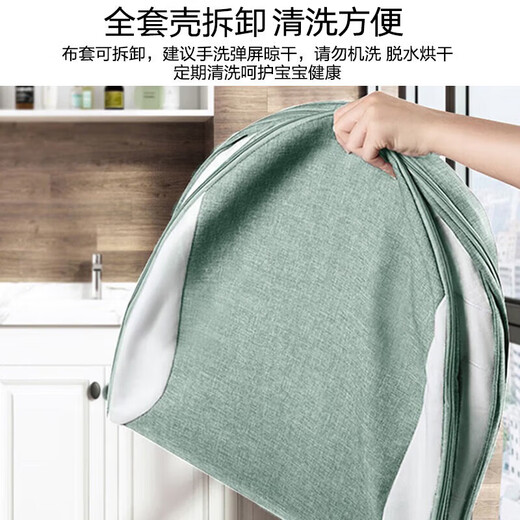 9i9 baby anti-vomiting slope cushion pillow newborn baby breastfeeding pillow auxiliary feeding pillow light oxygen green 0-36 months