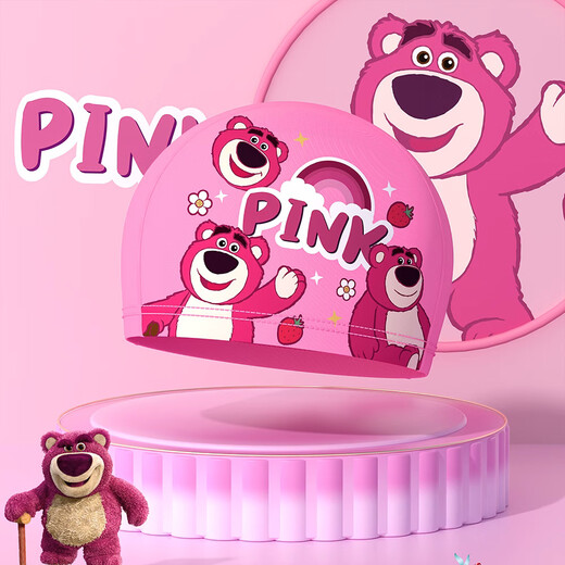 Disney children's swimming cap for boys and girls without tying the head, sun protection fabric, new cute women with long hair, professional swimming equipment, Courageous Spider-Man