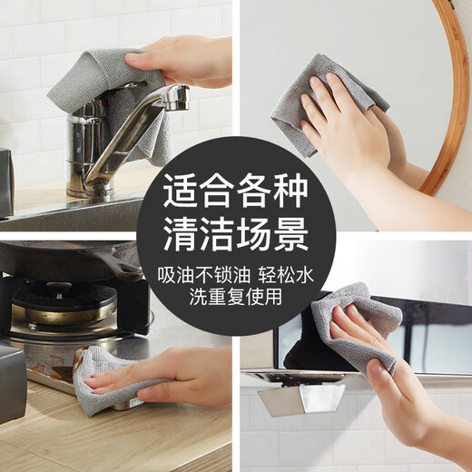 TYZAYR Japanese rag kitchen disposable lazy rag thickened washable dishcloth wet and dry removable 20*20cm box 2 boxes gray (40 pieces)