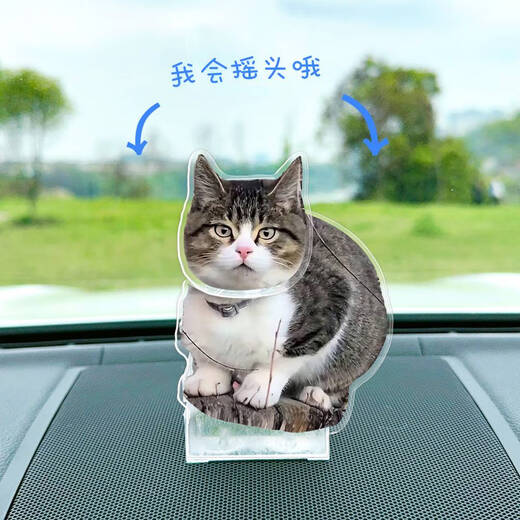 咏幻赵朔西行漫记悟空小猫咪摇头摆件网红款猫臭喵桌面车载立牌纪念款 悟空猫691摇头摆件-现货
