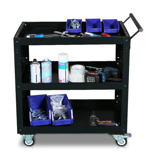 Jingxinda Factory Workshop Tool Trolley Mobile Auto Repair Hardware Tool Trolley Multifunctional Tool Storage Parts Trolley Tool Trolley (Blue)