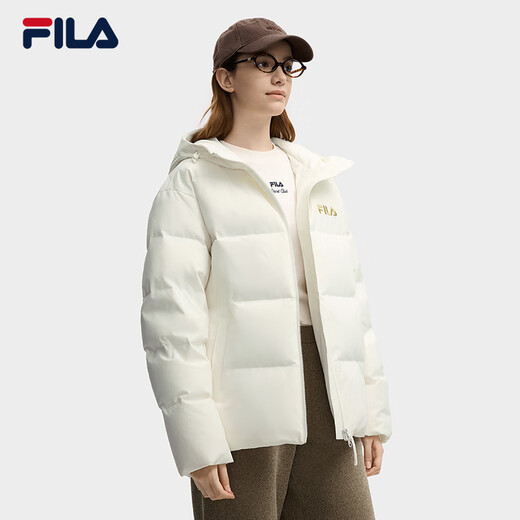 FILA Official RGB Down Couple's Down Jacket 2025 Winter Men's and Women's Loose Hooded Cold Warm Jacket