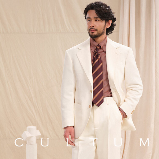 CULTUM Gentleman Armor Cavalry Twill Fabric CULTUM Business Commuting Anti-Wrinkle Easy-Care Suit Suit Men's Suit Black Two-piece Set 54 B