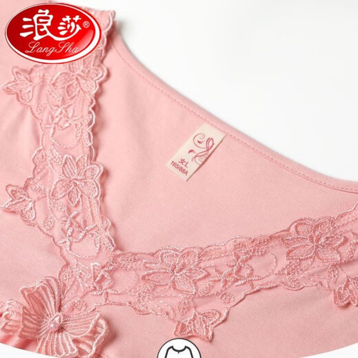 Langsha High-End Pyjamas für Frauen im Sommerkämmte Baumwolle kurzärmelige Kumpelhosen Zwei-teilige Sommerdünne Mutter mit mittlerem Alter Home Kleidung R6623 Dark Pulver High-End Pure Cotton Croped Hosen m Standardcode M80Jin [Jin gleich 0,5 kg] 100jin [Jin Equals Equals gleichen 0,5 kg]