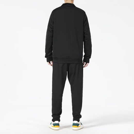 Adidas Men's Men's Automne and Winter Sports Suit, Fitness Training, confortable veste à cols de support respirant, pantalon décontracté, H46101 + GK9226 / Simple et à la mode M