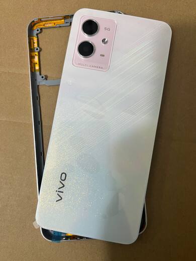 Vivo original suitable for y33s battery cover brand new mobile phone original back cover front shell middle frame card holder boot sound y33s blue rear piece + middle frame + button + card