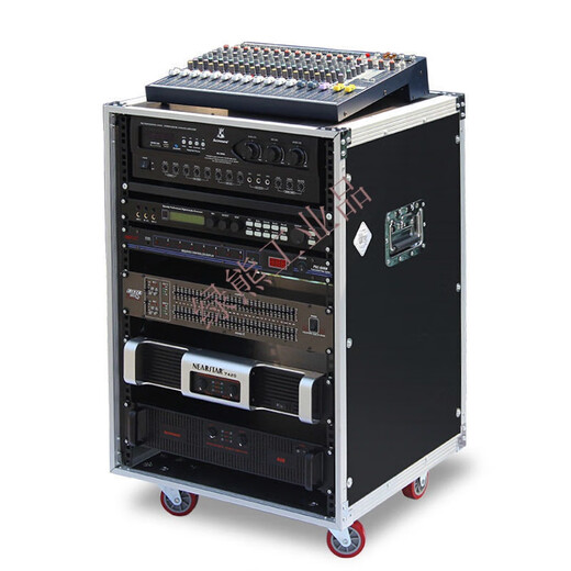 Customized 12U amplifier cabinet speaker 6U mixer 8U simple switching cabinet 16U customized server flight case 12U white aluminum brake with single transparent door