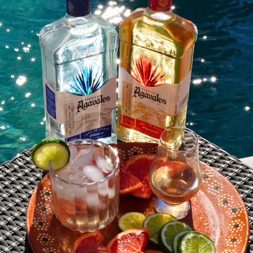 Acavilas gold and silver tequila agavales tquila foreign wine bartending base liquor tequila originally imported from Mexico silver tequila Blanco 750mL 1 bottle