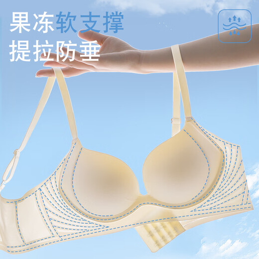 猫人内衣女小胸聚拢显大侧收副乳防下垂软支撑无钢圈无痕舒适文胸防滑