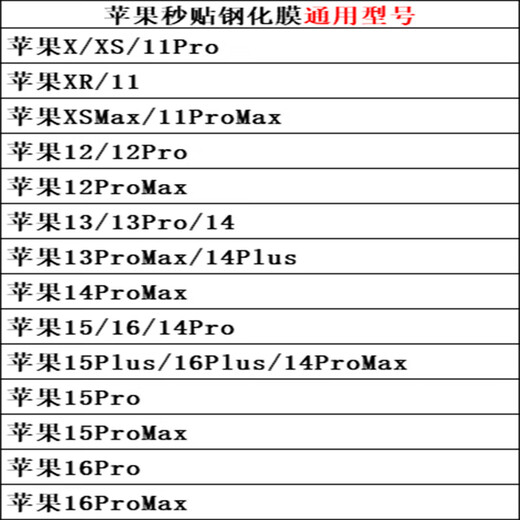 Anwendbar für Apple 15/16Promax Tempered Film iPhone14/13/11/11/XSMAX/XR/8/7PLUS SCHREIBUNG FILM Anti-Scratch und Anti-Wear High Definition Dust Free Warehouse Apple 16Pro-Sekunden-Temperaturfilm [1-teiliges Paket]
