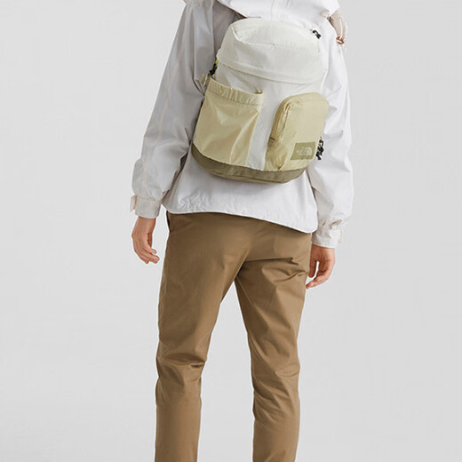 North Face Mountain 18L Pruisible Storage en nylon Sac à dos Sac à dos Small Men and Women Couples de même style Blanc Small
