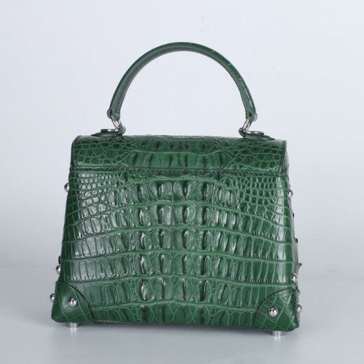 Anymic Official Authentic Bag Brand Luxury Women's Bag 2025 New Crocodile Leather Handbag Bags For Girlfriend Wife Dark Green [Embalaje de caja de regalo]
