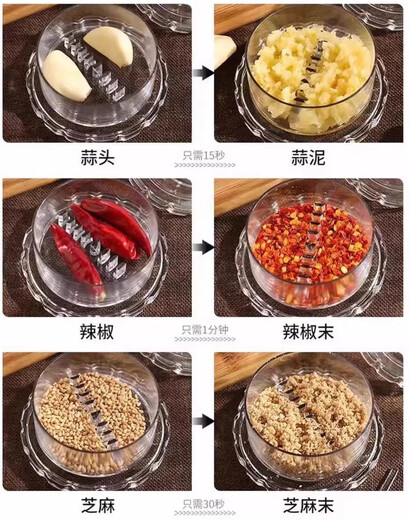 New household twisting garlic box, garlic press, garlic masher, garlic masher, garlic masher, creative kitchen gadget, 1 pack, multi-function, fast puree/gear design