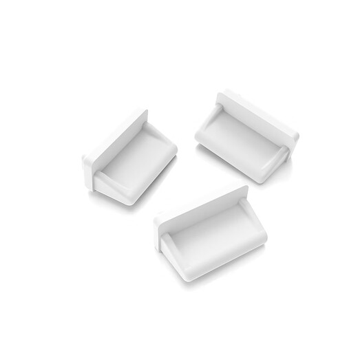 HenGruistone USB -Port Silikon Staubdichtsteabte Abdeckung Laptop Desktop Computer -Stecker Anschluss Mobile Stromversorgung Auto Universal White 10 Teile