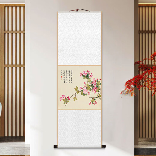 Chengliu Dong Gao Chunjing Flower Book Scroll Vinging Painting Новый китайский стиль Peony Camellia Декоративная живопись гостиная.