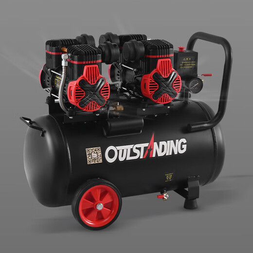Otus air compressor two poles oil-free silent household industrial air pump 220V woodworking paint air compressor two poles 12604-120L