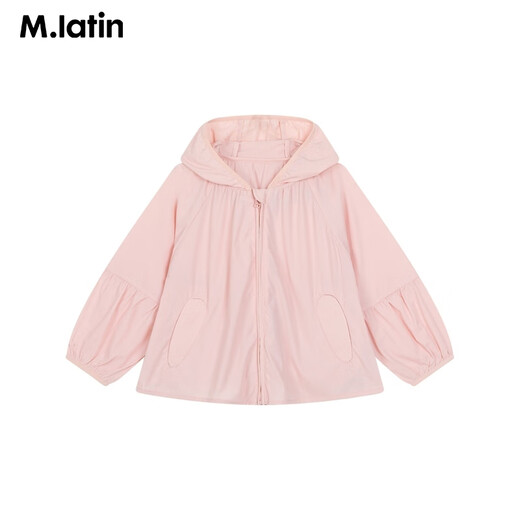 Ma Latin (M.Latin)/children's clothing girls' jacket summer new style exquisite printing breathable and sweet children's sun protection clothing peach pink 100cm