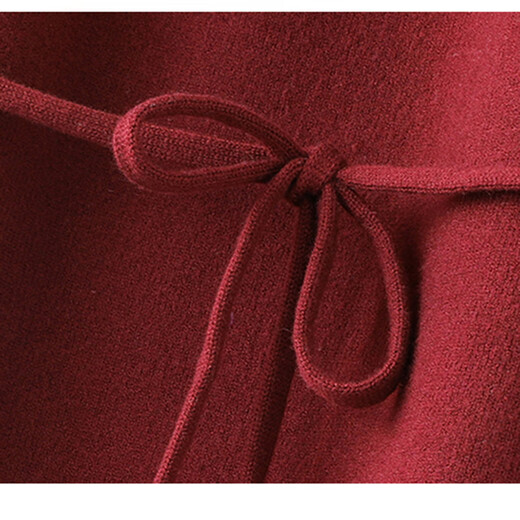 Ehangy Luxury High-End Brand Dress For Women 2025 Осенью Новый высококачественный стиль моды стройной и красивой юбки Burgundy XL 120-130JIN [Джин равняется 0,5 кг]