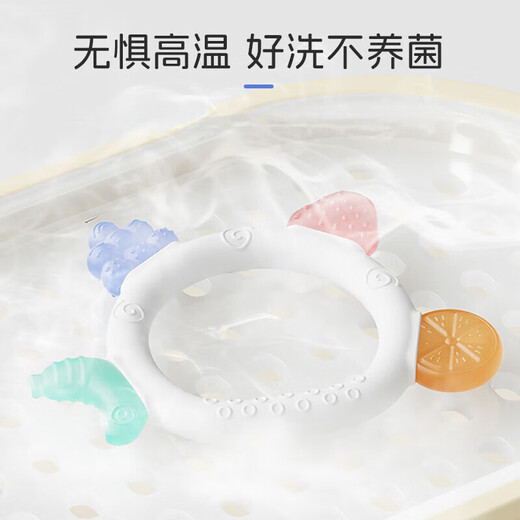 Dr. Ma's baby teether, silicone molar stick, pacifier, finger-eating, baby bite gum, anti-eating hand artifact, bracelet teether-fruit shape Y1095, free storage box