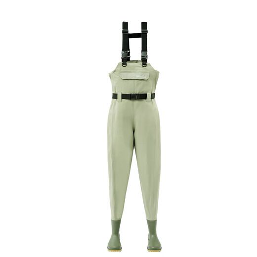 SEKOYA wading pants Luya ultra-light wear-resistant waterproof waders stream fishing and sea wear outdoor full-body rain pants 5025_black_rubber sole L_shoe size 42