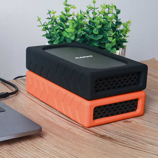 
Maivo original hard drive box 3.5-inch external drop-resistant shock-proof protection external box silicone case custom model K3527 series KS02 orange vibrant orange silicone case