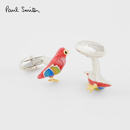 Paul Smith Men's Macaw Cufflinks French Shirt Cufflinks Cuff Pins Holiday Gifts Valentine's Day Gift Red