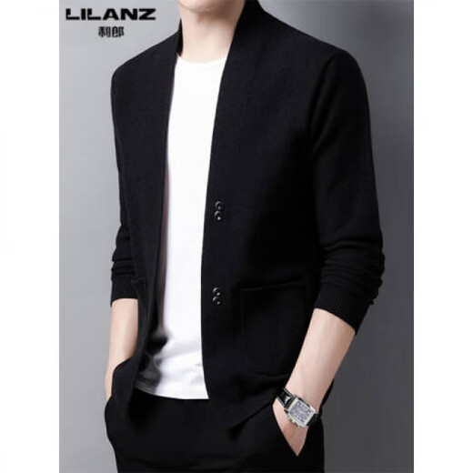 Lilang Herrenpullover Strickjacke Korean Style Casual Strickjacke Herren Herbst und Winter Schal Herrenpullover, Kamelfarbe M 16590-120jin [Jin gleich 0,5 kg]