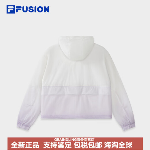 斐乐（FILA）FUSI梭织外套女2025夏新款渐变宽松凉感防晒上衣 薰蝶紫-PU S 160/80A