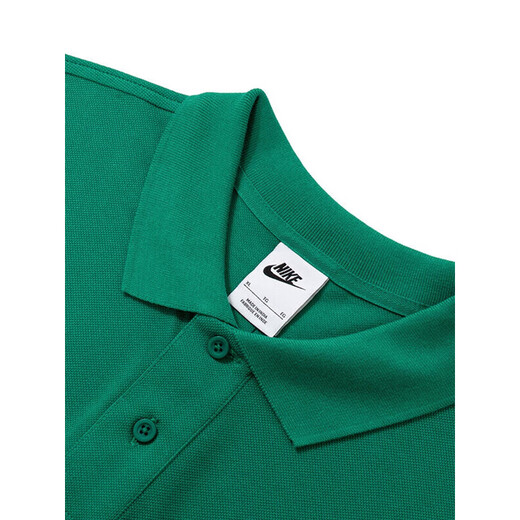 耐克（NIKE）短袖男装2025夏季新款运动服针织透气翻领POLO衫运动T恤休闲上衣 FN3895-365/绿色/刺绣小标 M
