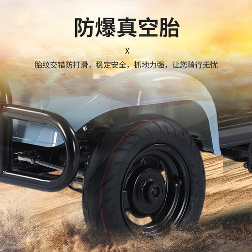 Feige four-wheel electric car for the elderly to pick up and drop off children, elderly people with disabilities, battery car, compact anti-rollover electromagnetic brake, 1000W60v25A lithium battery, about 100 miles