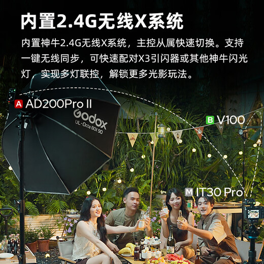 Godox iT30Pro touch screen flash small hot shoe interface on-camera flash small square convenient outdoor shooting portrait digital mirrorless black Canon version