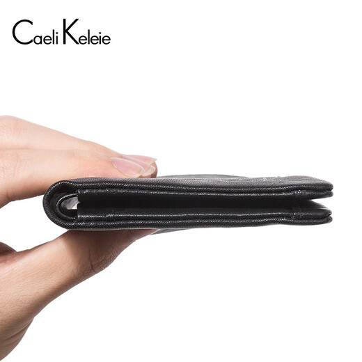 CAELIX26KEEIE GORIEU CUIR MENS MENS MENS COURT Personnalisé première couche Sac de carte de bouche de vache coréen SALLET Étudiant Sagl pour hommes K525 Black + 15 jours Retour sans saison + 365 jours Garantie