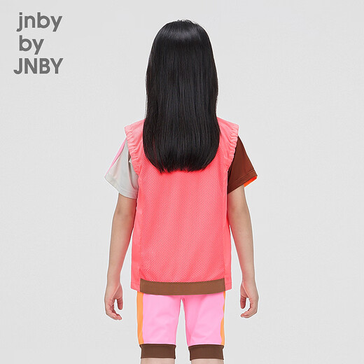 jnby by JNBY【运动系列】防晒新款江南布衣童装无袖马甲25春男女童1P3510770 679/荧光粉 120 cm