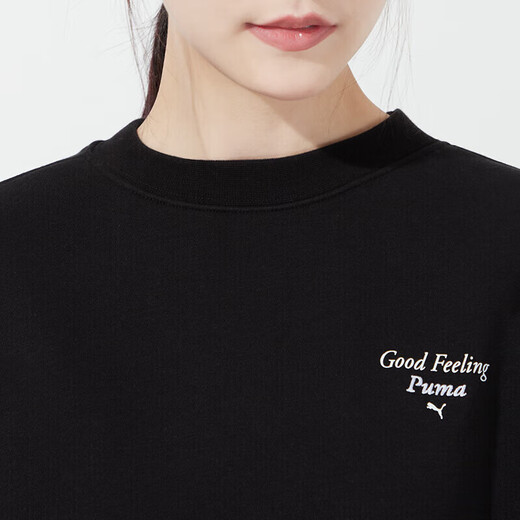 彪马（PUMA）女装加绒运动套装25冬新款经典保暖卫衣套头衫收口长裤两件套 休闲两件套 S