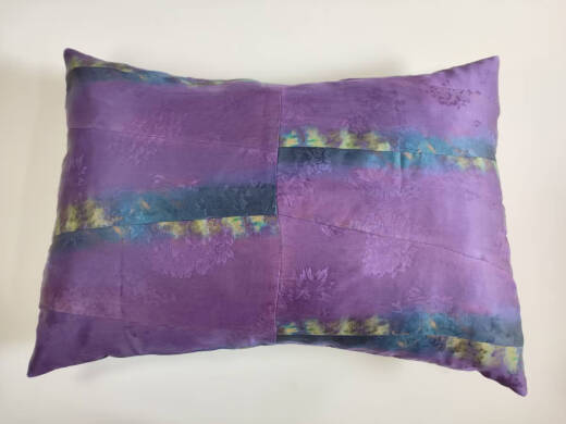 XMSJ mulberry silk single veil patchwork pillowcase pillowcase cushion cover core-free 1048*48cm