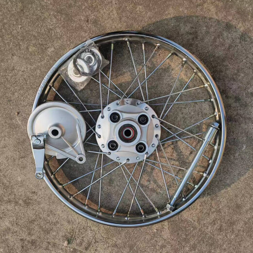 摩托车钢圈125CG摩托车1416171819寸轮毂珠江幸福前后轮车圈 CG125前轮总成一套