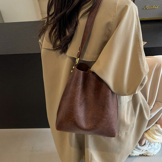 金狐狸女士包包女包2025年新款轻奢单肩斜挎包圣诞节生日礼物送老婆女友 咖色