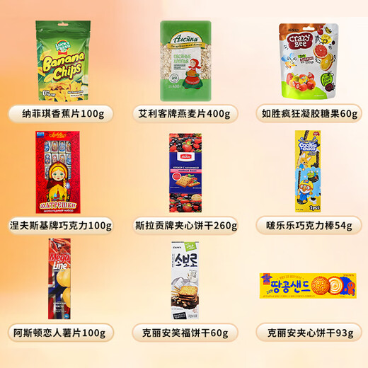 Yishi Chaoxi Imported Snacks Gift Pack Original New Year's High-end Gift Box Spring Festival Casual Snacks New Year's Gifts Global Encounter