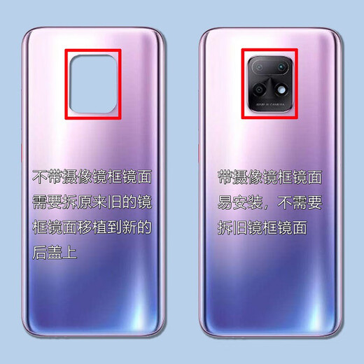 Juekou is suitable for Redmi 10X 5G glass back cover Xiaomi 10X back case mobile phone battery cover rear screen back cover Ningye Zi