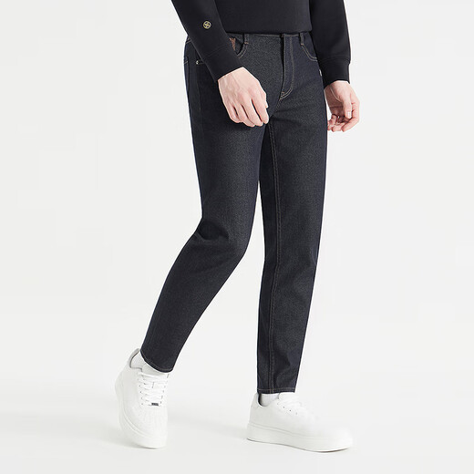 
Lilang jeans men's nine-point pants low waist narrow feet slim pants autumn 2025 new four-sided stretch men's pants 419 version denim blue (24QNZ12001) 29 (160/74A)