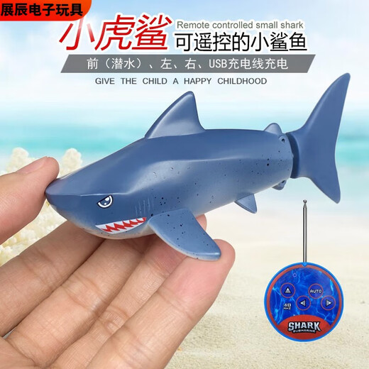 溥畔迷你无线遥控橡皮艇高速快艇小赛艇潜水艇超小型电动玩具船男孩子 乳白色 水陆两栖艇-2.4G 标配充电-+遥控器电池+工具