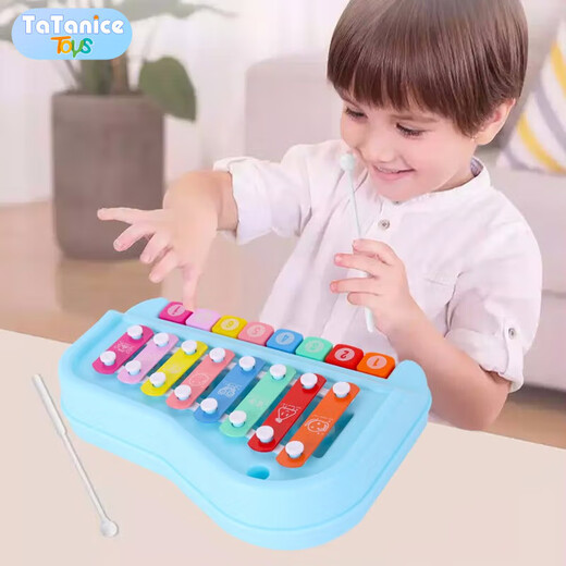 TaTanice children's piano-knocking 3-6-year-old baby two-in-one piano-knocking instrument music toys birthday gift for boys and girls