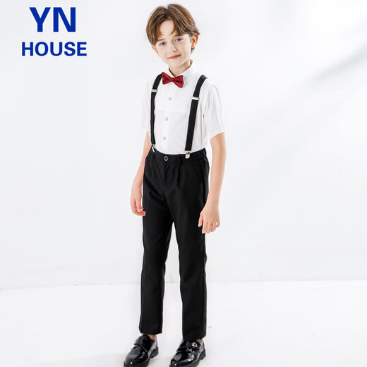 YinuOfang's Ni para la ropa del 1 de junio de junio Biños de la escuela del uniforme del uniforme del uniforme los altas del uniformes de la manga corta Tamaño 140