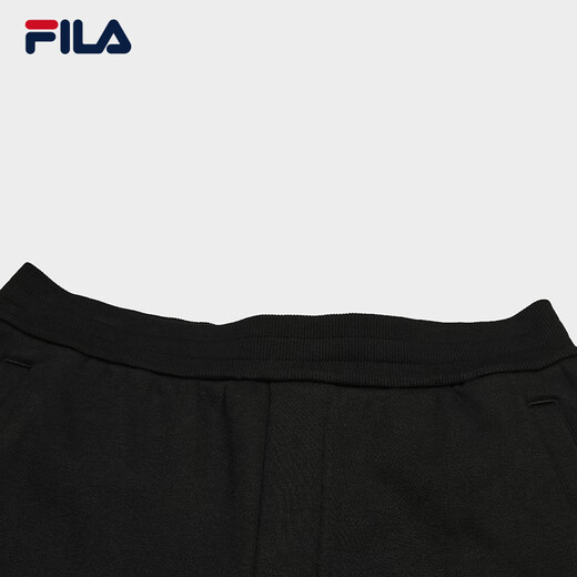 FILA official knitted trousers 2025 autumn casual sweatpants men's loose cuffed sweatpants plus velvet