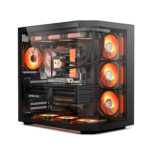 AMD Ryzen 7 9800X3D host RTX5080/5070TI/RX9070XT graphics card thousand frames e-sports game deep learning design desktop computer DIY assembly machine complete machine 2 9800X3D/B850M heavy gunner/no graphics card