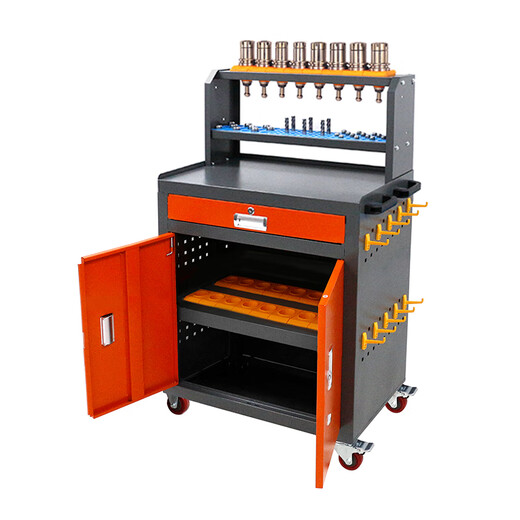 Sailoto CNC machining center auxiliary workbench BT40HSK63 handle management storage cabinet handle rack car K1-T1-D single-drawn mid-plate tool cabinet